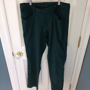 Dark green Lululemon ABC pants